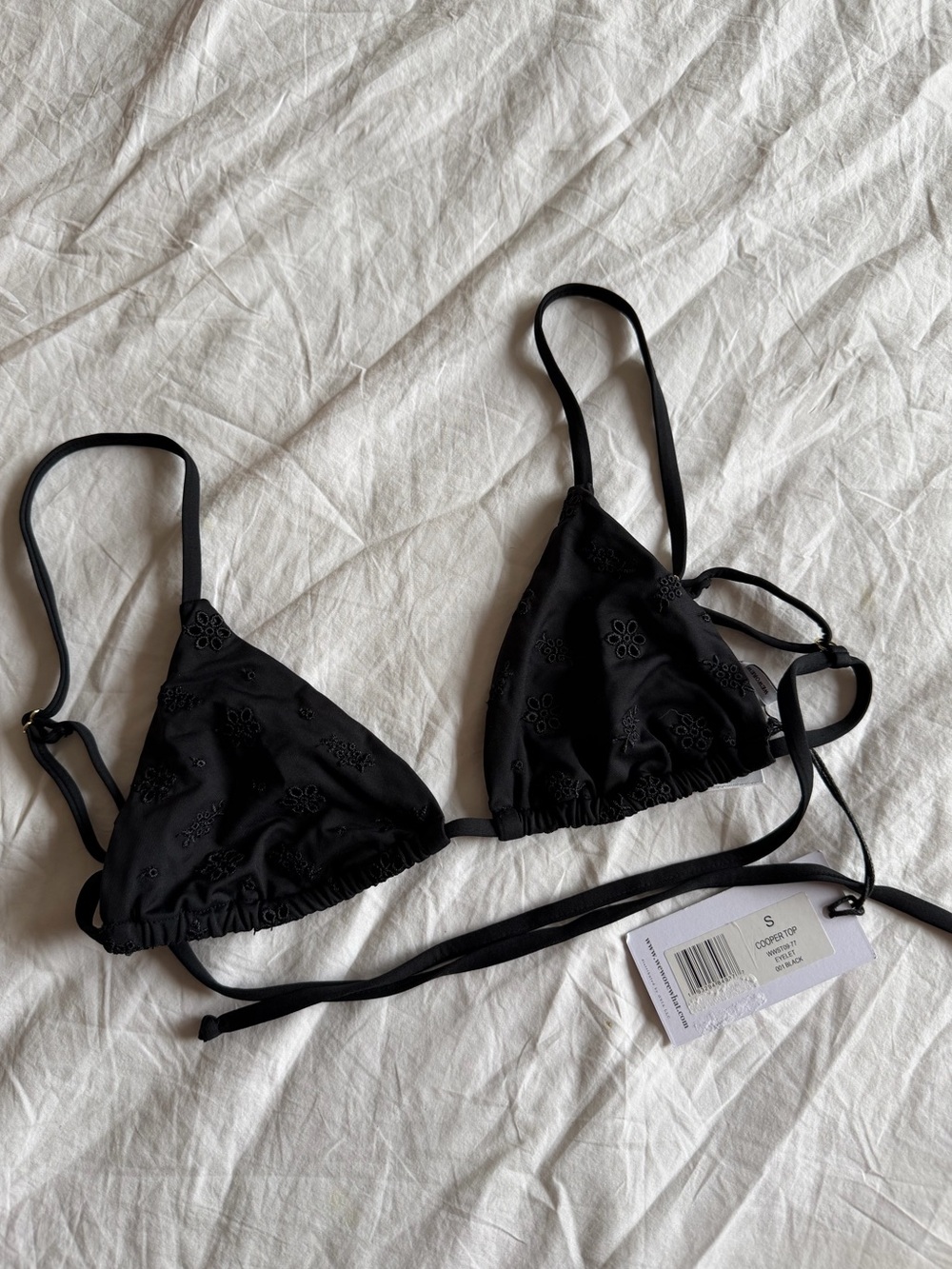 WEWOREWHAT Black Cooper Bikini Top - Picture 5 of 6